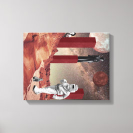 Een bezoek aan Mars Canvas Afdruk