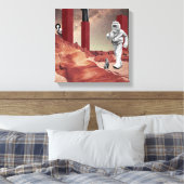 Een bezoek aan Mars Canvas Afdruk (Insitu (Slaapkamer))
