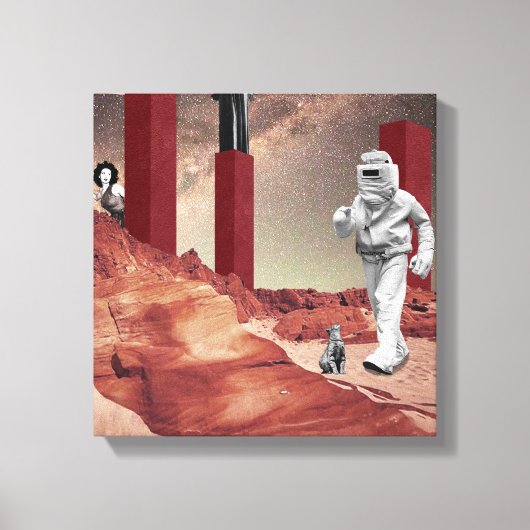 Een bezoek aan Mars Canvas Afdruk (Voorkant)