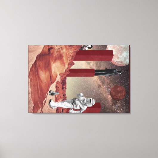 Een bezoek aan Mars Canvas Afdruk (Voorkant)
