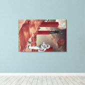 Een bezoek aan Mars Canvas Afdruk (Insitu (Houten vloer))