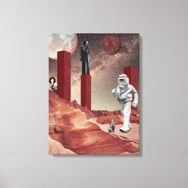 Een bezoek aan Mars Canvas Afdruk