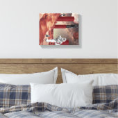 Een bezoek aan Mars Canvas Afdruk (Insitu (Slaapkamer))