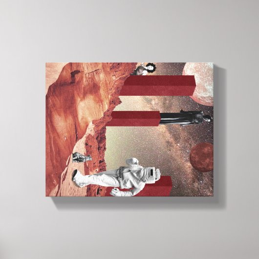 Een bezoek aan Mars Canvas Afdruk (Voorkant)