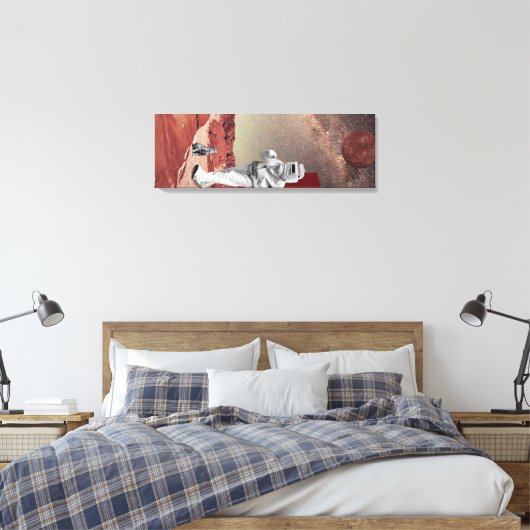 Een bezoek aan Mars Canvas Afdruk (Insitu (Slaapkamer))