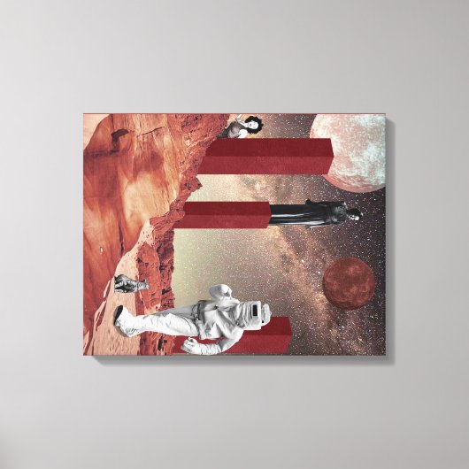 Een bezoek aan Mars Canvas Afdruk (Voorkant)