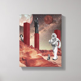 Een bezoek aan Mars Canvas Afdruk