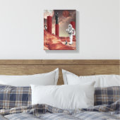 Een bezoek aan Mars Canvas Afdruk (Insitu (Slaapkamer))