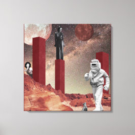 Een bezoek aan Mars Canvas Afdruk
