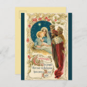 Een bezoek van het drie-Wise-Man kerstBriefkaart Briefkaart (Voorkant / Achterkant)