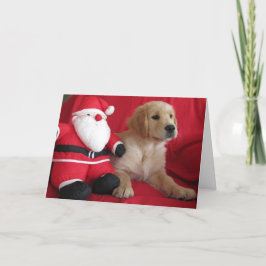 Een bezoek van Santa Feestdagen Kaart