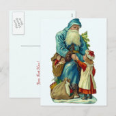 Een bezoek van Santa Feestdagenkaart (Voorkant / Achterkant)