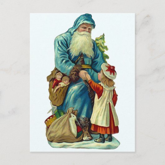 Een bezoek van Santa Feestdagenkaart (Voorkant)
