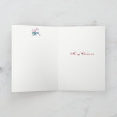 Een bezoek van Sint-Nicolaas met Kerstmis Feestdagen Kaart (Binnen)