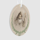 Een bezoek van Sint-Nicolaas Ornament (voorkant)