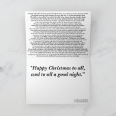 Een bezoek van St. Nicholas Feestdagen Kaart (Binnen)