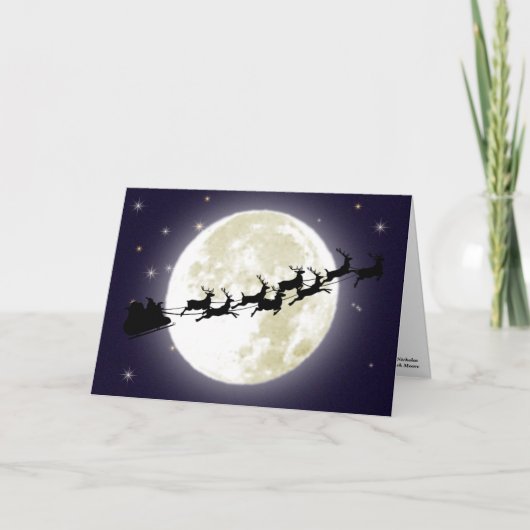 Een bezoek van St. Nicholas Feestdagen Kaart (Voorkant)