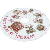 Een bezoek van St. Nicolaas Kerstboom Rok (Gekanteld)