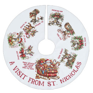 Een bezoek van St. Nicolaas Kerstboom Rok