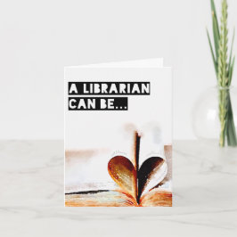 Een bibliothecaris kan... een briefkaart zijn!