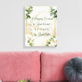 Een biddende vrouw (crème) canvas afdruk (Insitu (Woonkamer))