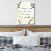 Een biddende vrouw (crème) canvas afdruk (Insitu (Slaapkamer))