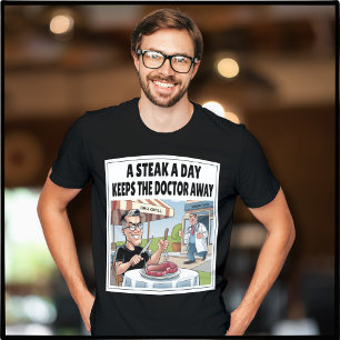Een biefstuk Een dag Carnivoor Ketovore Keto Grapp T-shirt