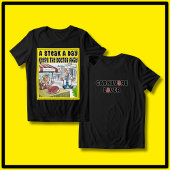 Een biefstuk per dag Grappige Carnivoor Ketovore K Tri-Blend Shirt