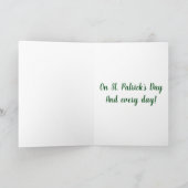 **EEN BIER OF TWEE WENS** VOOR **ST PATRICK'S DAY* KAART (Binnen)