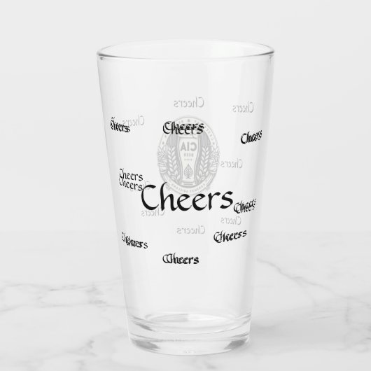Een bierglas met een speciale datum en een cadeau- glas (Achterkant)