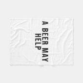 Een biertje kan helpen fleece deken (Voorkant (Horizontaal))