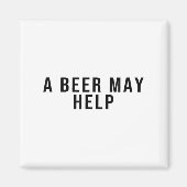 Een biertje kan helpen magneet (Voorkant)