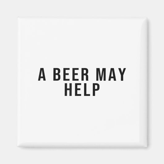 Een biertje kan helpen magneet (Voorkant)