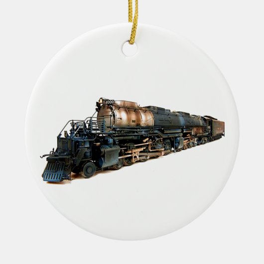 Een Big Boy Steam-locomotief Keramisch Ornament (Voorkant)