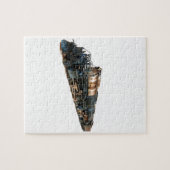 Een Big Boy Steam-locomotief Legpuzzel (Horizontaal)