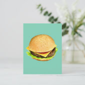 Een Big Juicy Cheeseburger Foto Briefkaart (Staand voorkant)