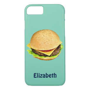 Een Big Juicy Cheeseburger Foto gepersonaliseerd iPhone 8/7 Hoesje