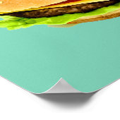 Een Big Juicy Cheeseburger Foto Poster (Hoek)