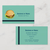 Een Big Juicy Cheeseburger Foto Visitekaartje (Voorkant / Achterkant)