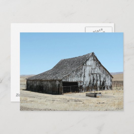 Een Big Old Barn Briefkaart (Voorkant / Achterkant)