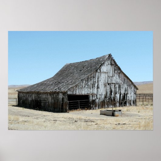Een Big Old Barn Poster (Voorkant)