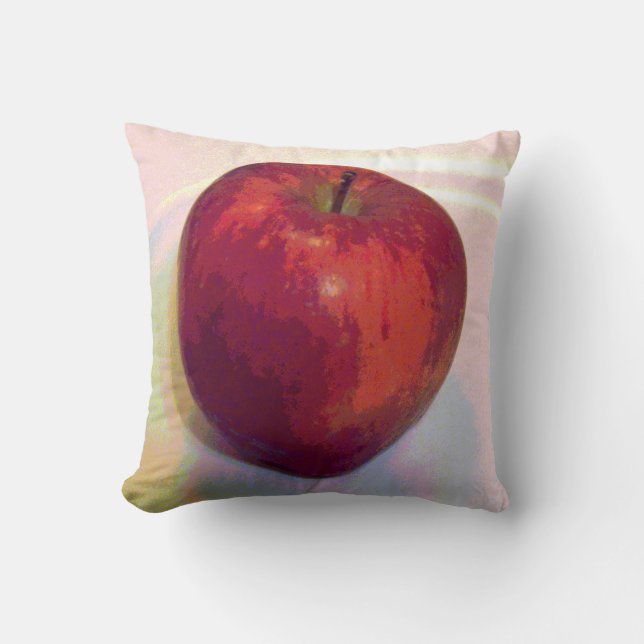 Een Big Red Apple Kussen (Voorkant)