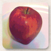 Een Big Red Apple Onderzetter (Voorkant)