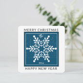 Een Big SNOWFLAKE kerstfeestdag Kaart (Staand voorkant)