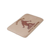 Een Bigfoot Walking Sasquatch Funny Bathroom Decor Badmat (Gekanteld)