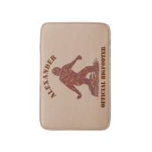 Een Bigfoot Walking Sasquatch Funny Bathroom Decor Badmat (Voorkant Verticaal)