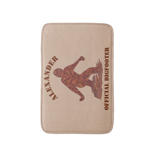 Een Bigfoot Walking Sasquatch Funny Bathroom Decor Badmat (Voorkant Verticaal)