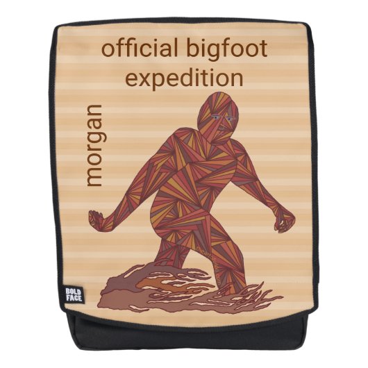 Een Bigfoot Walking Sasquatch Officiële Expeditie Rugtassen (Voorkant)