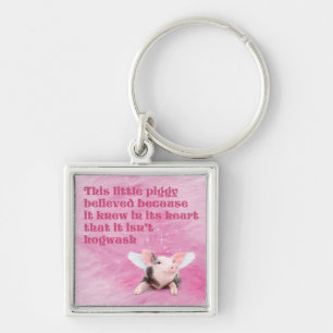 Een Biggetje Geloofde Sleutelhanger