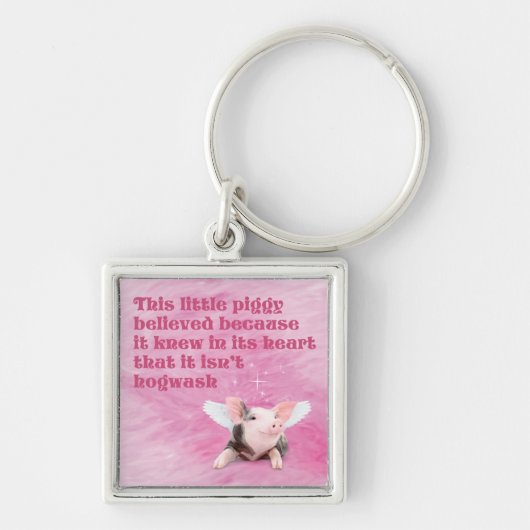 Een Biggetje Geloofde Sleutelhanger (Voorkant)